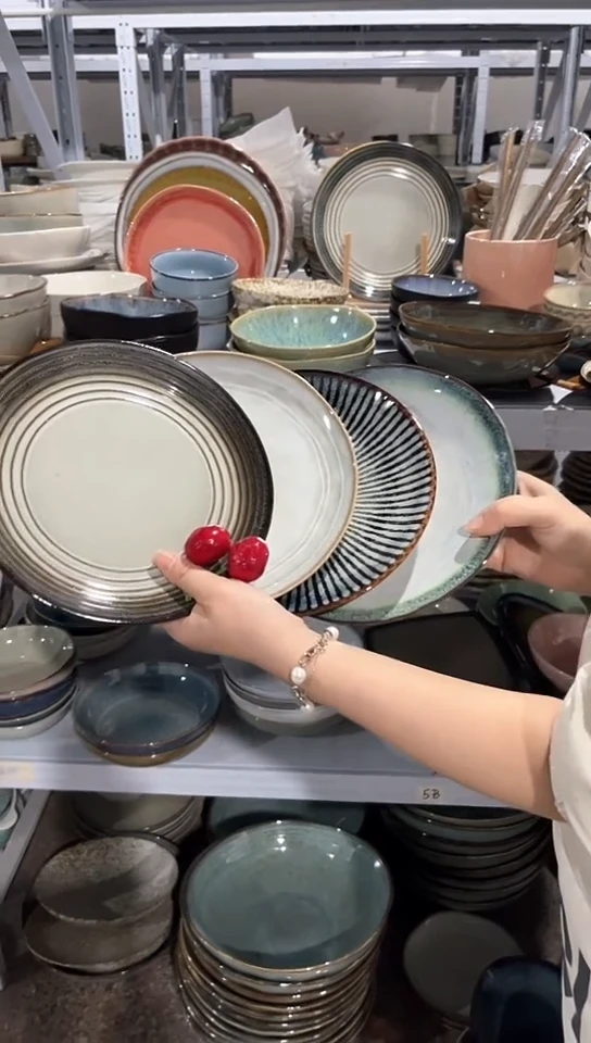 【闪购商品】瓷片外贸尾货瑕疵满20包邮X4 小盘组合
