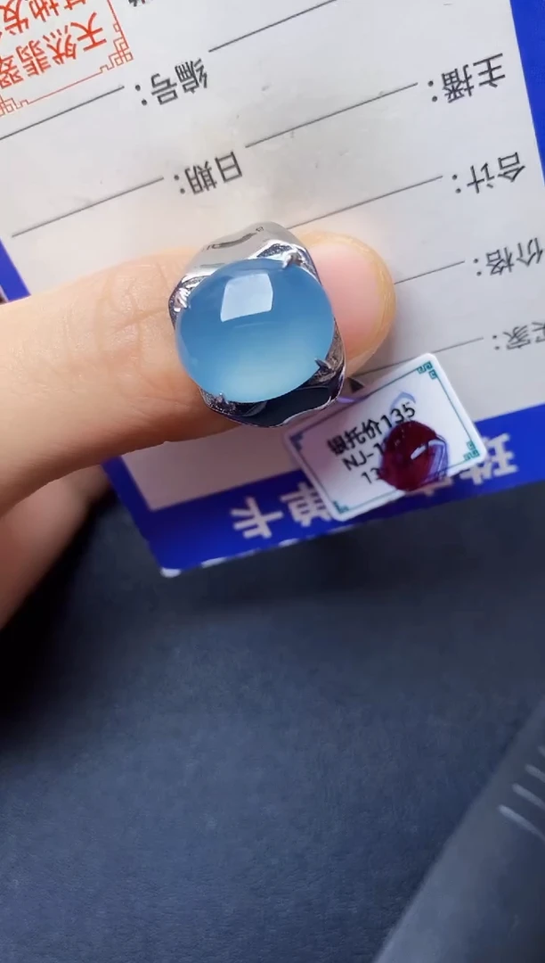 翡翠戒指银S925镶嵌2222222222