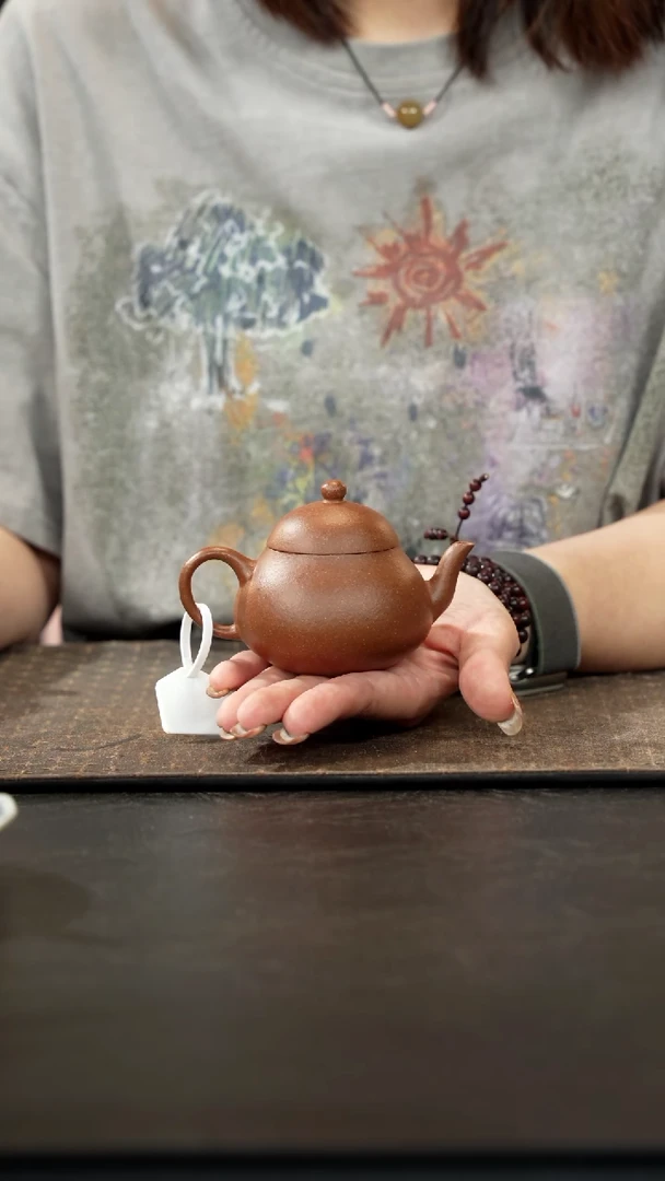 茶壶紫砂桃花泥梨形120cc