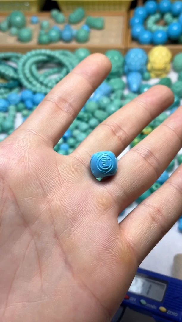 无非金属蓝色卡12博古纹单珠