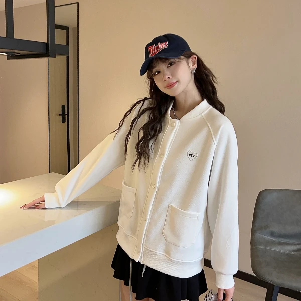L129春季韩版egg韩版时尚潮流百搭女士休闲棒球服外套25-16