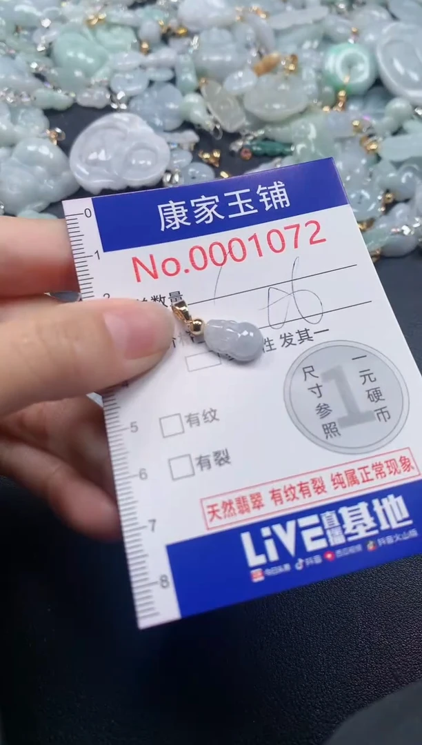 吊坠(不含链)未镶嵌翡翠1072