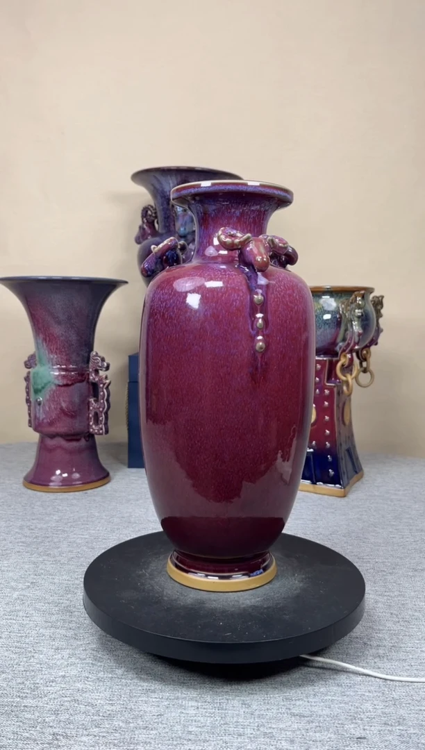 摆件陶神垕钧瓷收藏工艺品