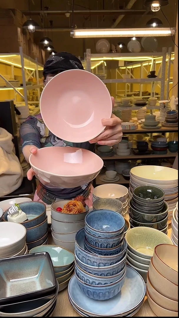 瓷9外贸尾货窑变釉下彩默认微瑕