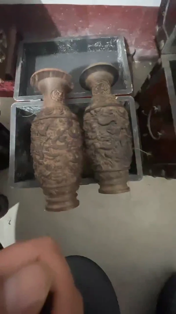 【闪购商品】木木雕新年快乐香木摆件