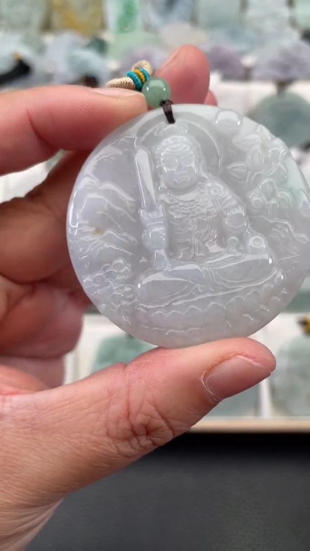 颈饰未镶嵌翡翠天然缅甸翡翠A货38