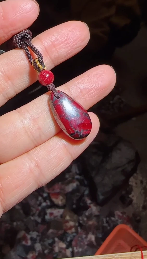天然辰砂朱砂吊坠13