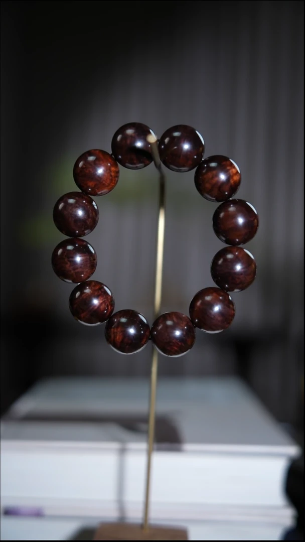 手串/手链黄花梨/降香黄檀无胶无蜡海南黄花梨沉水老料2.0凤尾花