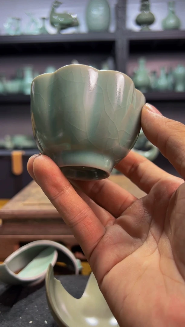 摆件精品仿古釉杯AA