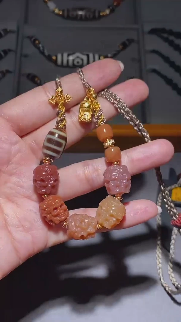 【闪购商品】玛瑙/玉髓未镶嵌手串Y62689美拉德手串