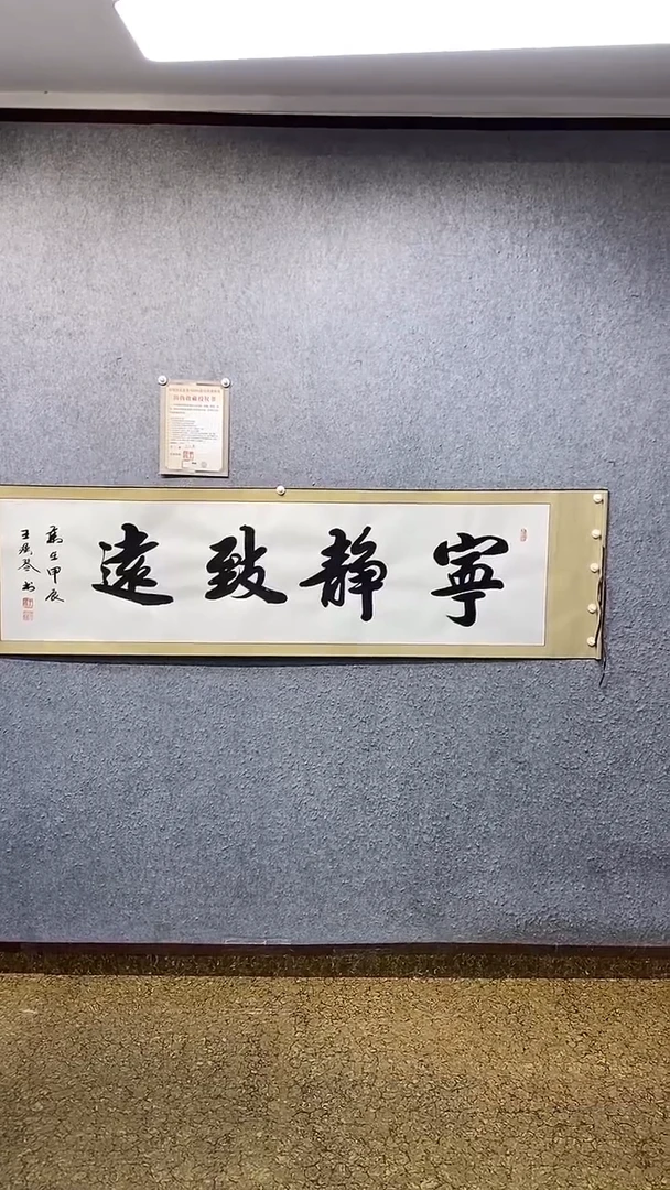 书法宁静致远王汉琴书法