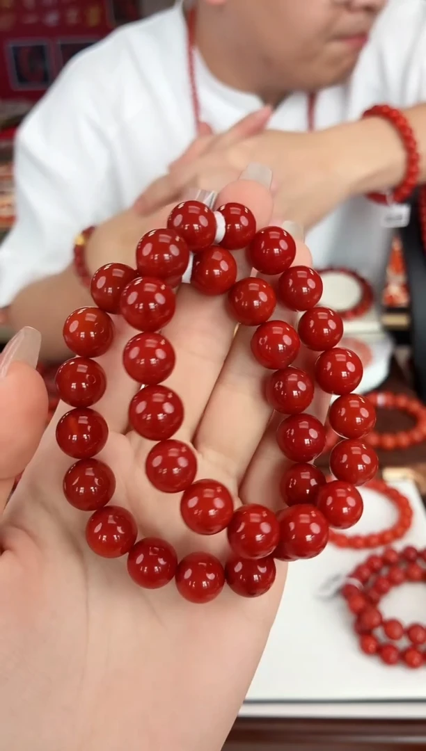 南红玛瑙保山锦红手串11+未镶嵌（多样式发其一）