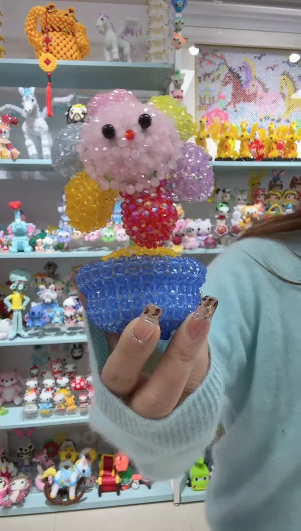 玻璃04014卡4水晶七彩太阳花材料包1套