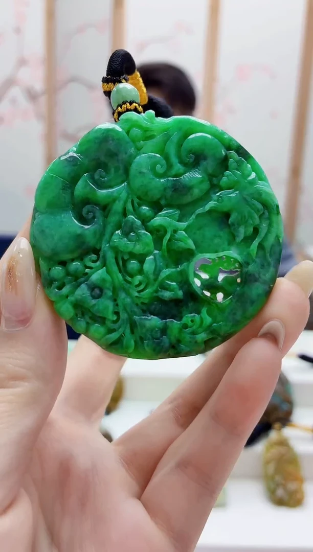 未镶嵌定制翡翠5060jw-毛货挂件5