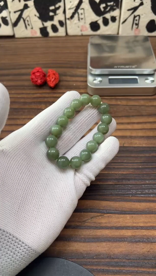未镶嵌和田玉（碧玉）珠宝奇石和田玉（碧玉）手串