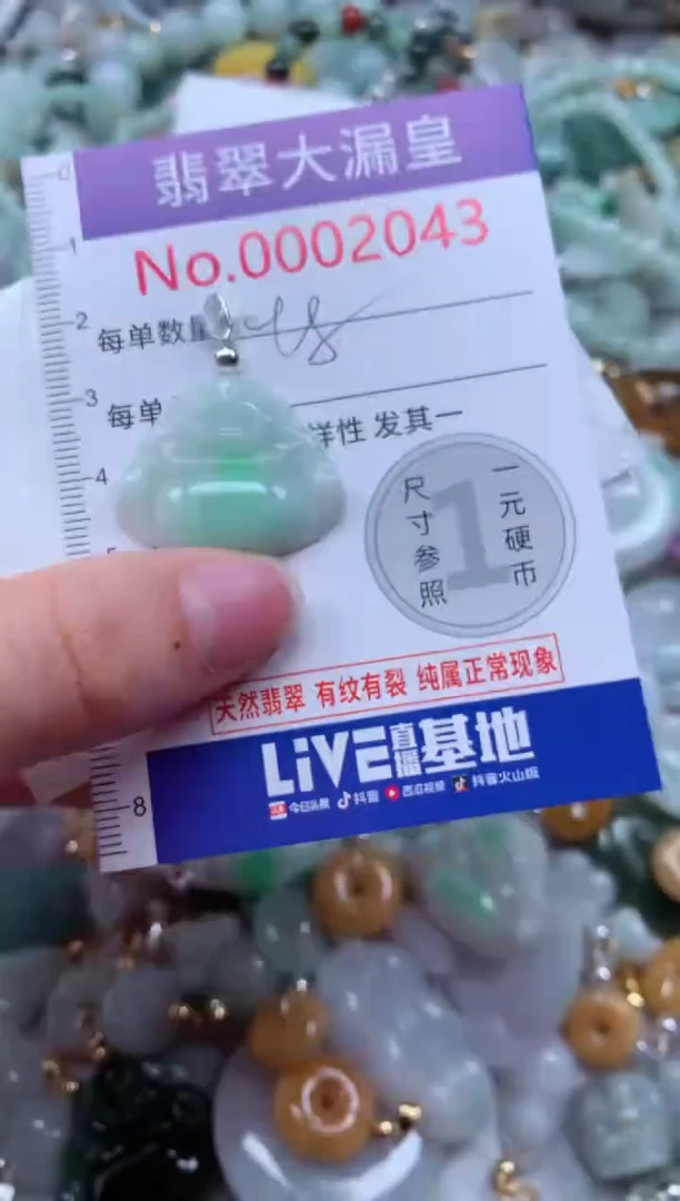 翡翠未镶嵌吊坠(不含链)2043