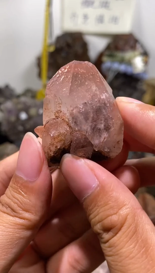 未镶嵌珠宝半成品水晶88号 粉超七花园水晶