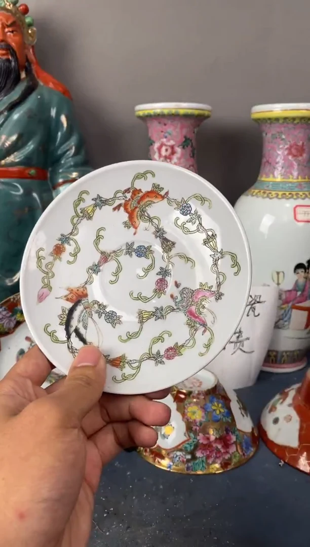 摆件陶567精品老厂瓷器（煤窑烧制）