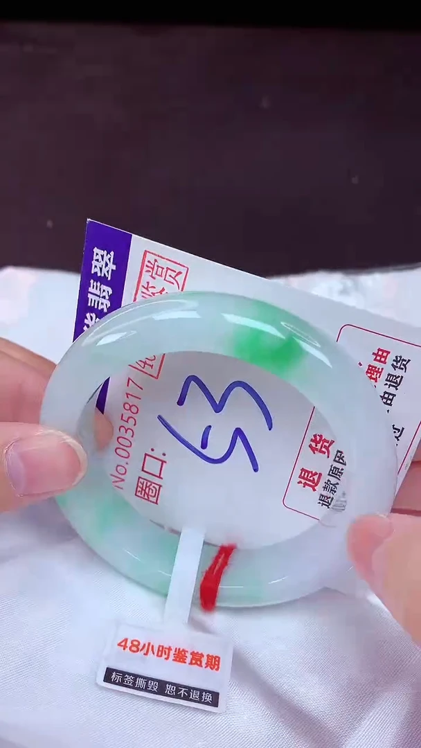 未镶嵌手镯翡翠53（48小时鉴赏期 ）