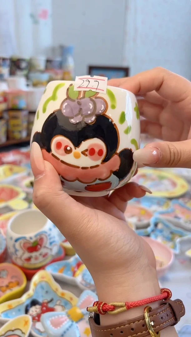 摆件陶景德镇陶瓷手绘微瑕