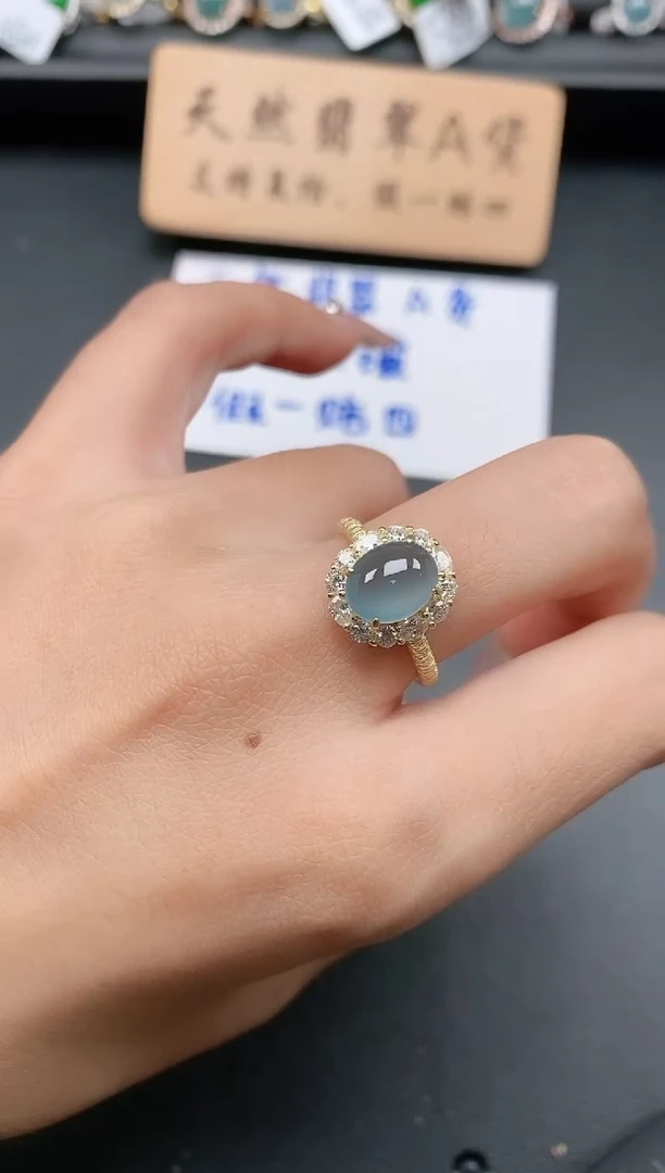 银S925镶嵌戒指翡翠1111