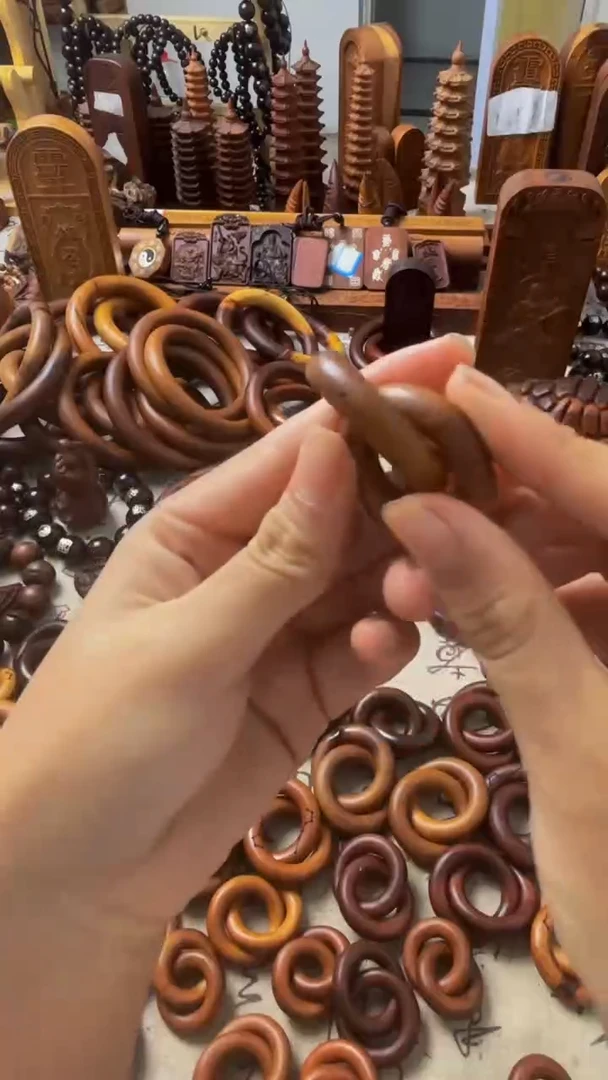 枣木乾坤圈一物一拍桃木20微瑕