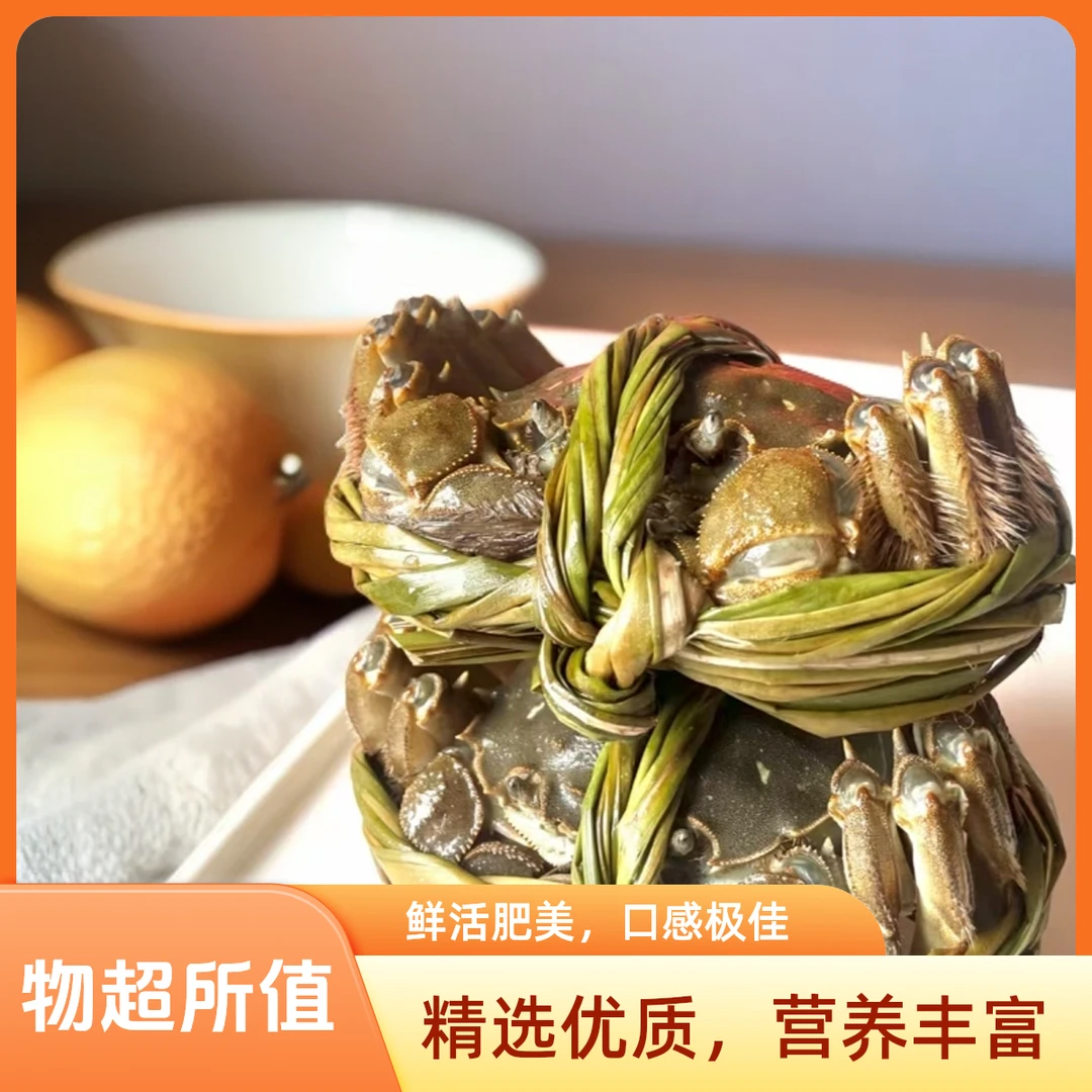 【顺丰包邮】公蟹4两+母蟹3两8只到10只3688型提货卡中秋螃蟹
