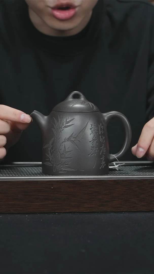 【闪购商品】紫砂茶杯D0364宜兴紫砂秦权壶280cc·