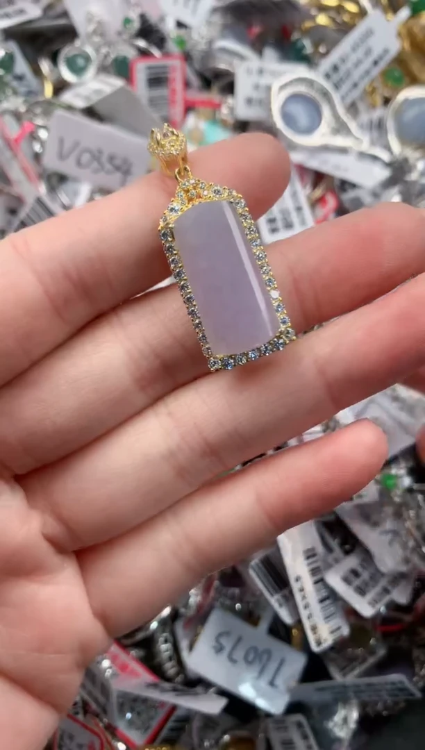 银S925镶嵌戒指翡翠10-10-10    1