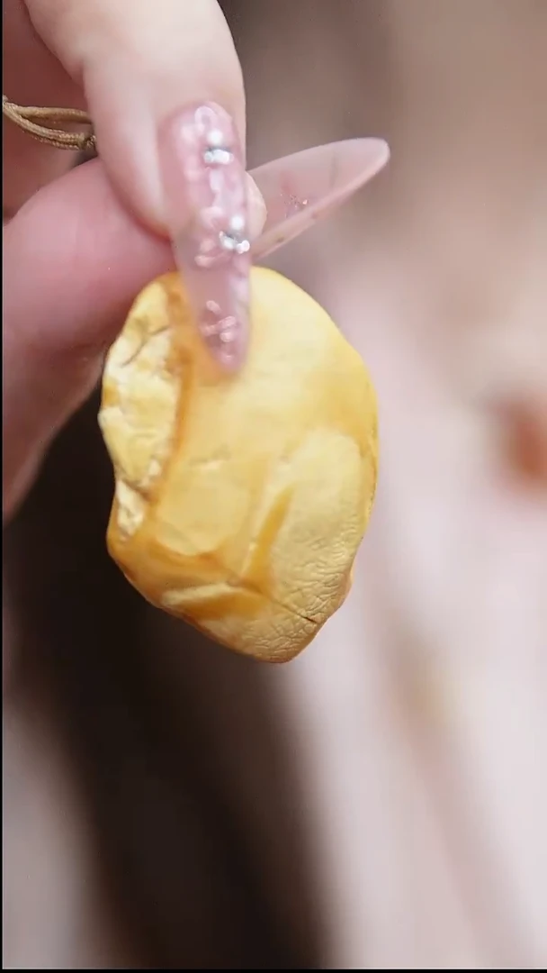 裸石蜜蜡未镶嵌*百搭蜜蜡锁骨链*吊坠设计款*可调节长短