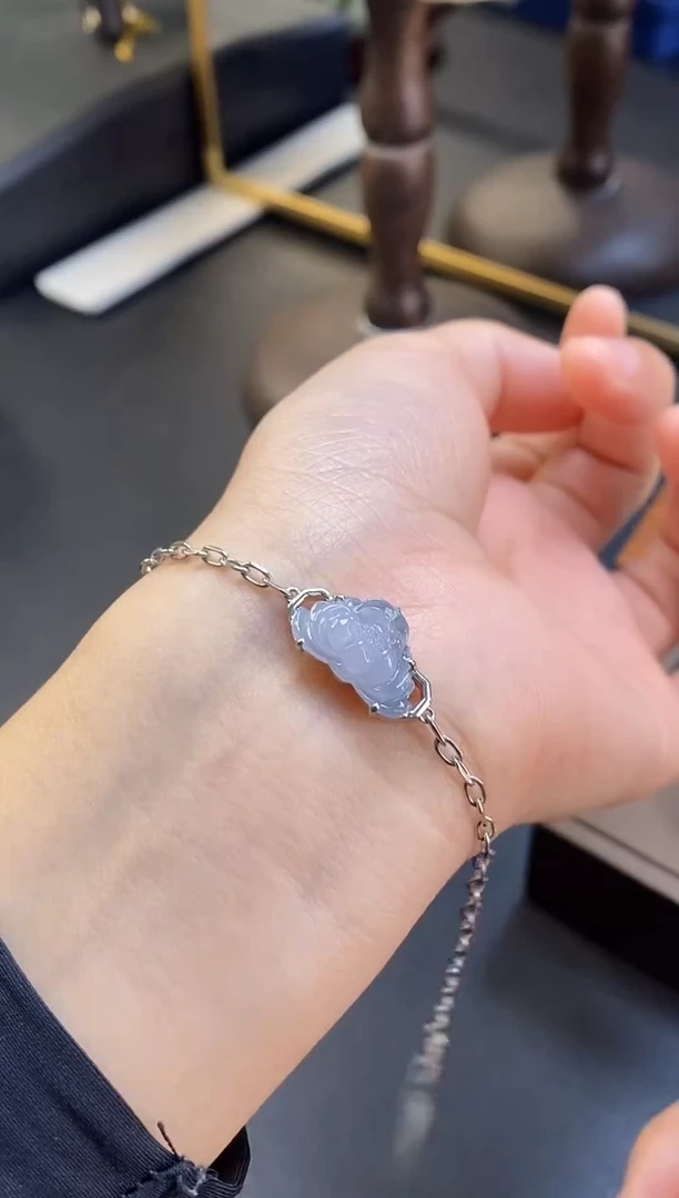 颈饰银S925镶嵌翡翠16869