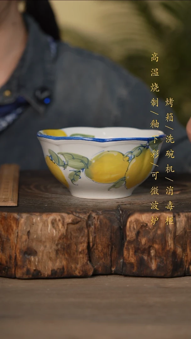 瓷片景德镇高温釉下彩可微波烤箱洗碗机