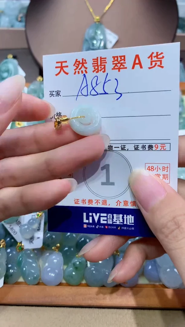 翡翠未镶嵌颈饰天然翡翠A货挂件