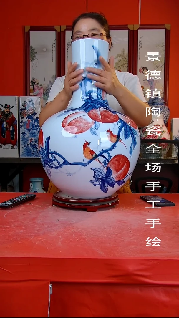 摆件景德镇陶瓷 全场手工手绘