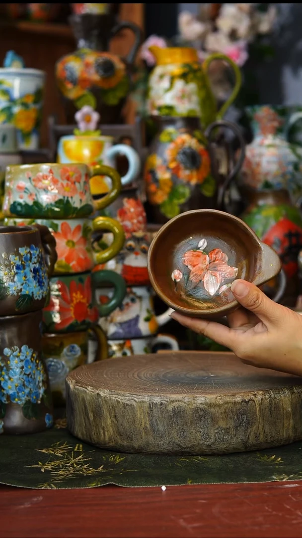 陶瓷17景德镇手工手绘釉下彩