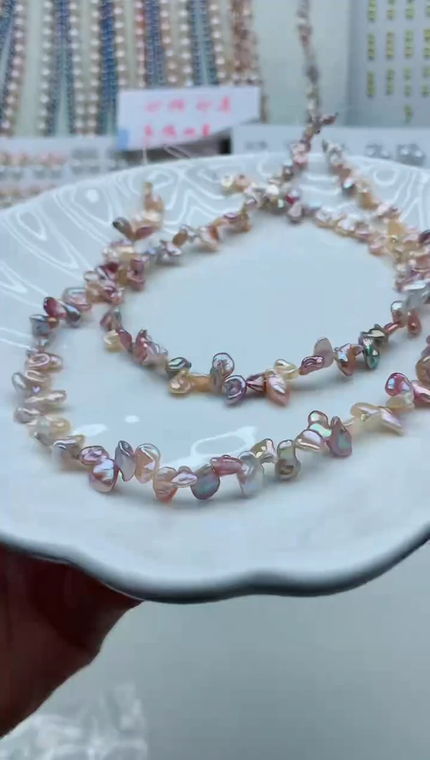 颈饰未镶嵌淡水珍珠巴洛克珍珠项链多样性发其一