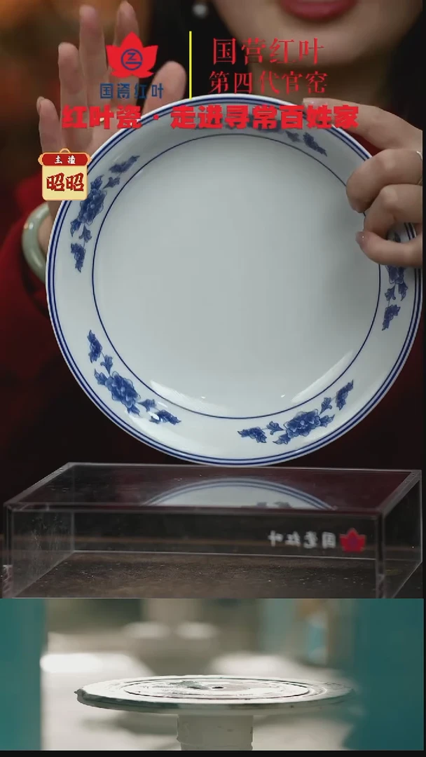 陶瓷1个正价8英寸清游呙盘-天香翡翠