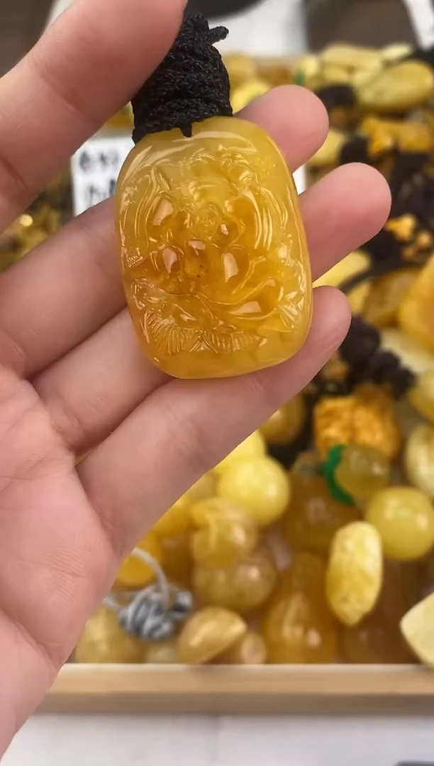 裸石琥珀未镶嵌天然琥珀蜜蜡