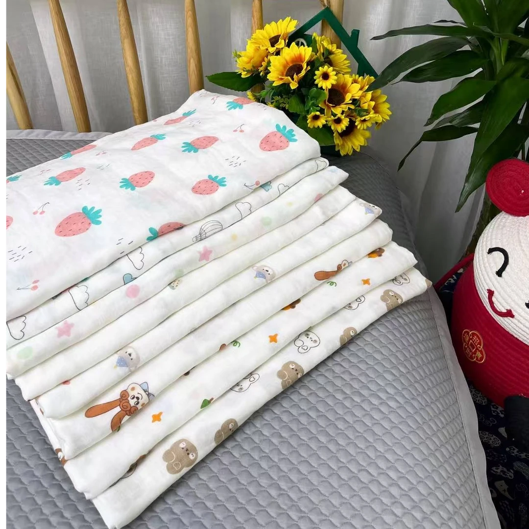 纯棉纱布盖毯 能铺能盖多用 超柔软 可轻柔机洗 尺寸±5cm