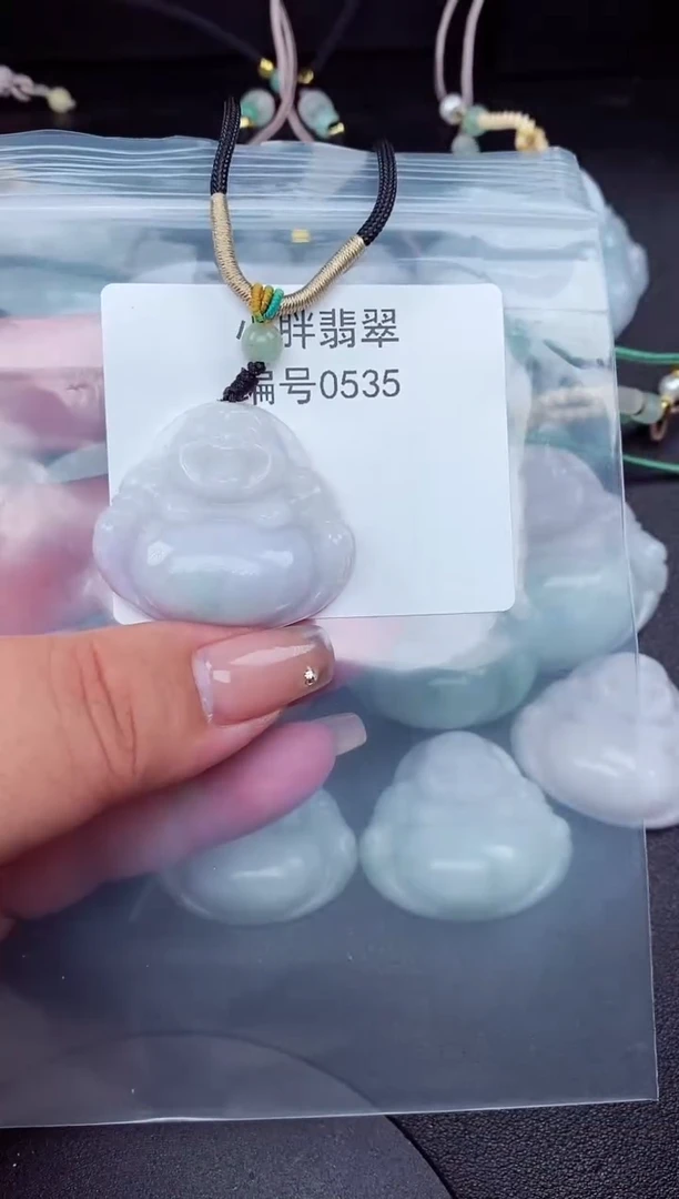 翡翠未镶嵌颈饰缅甸天然A货翡翠0535