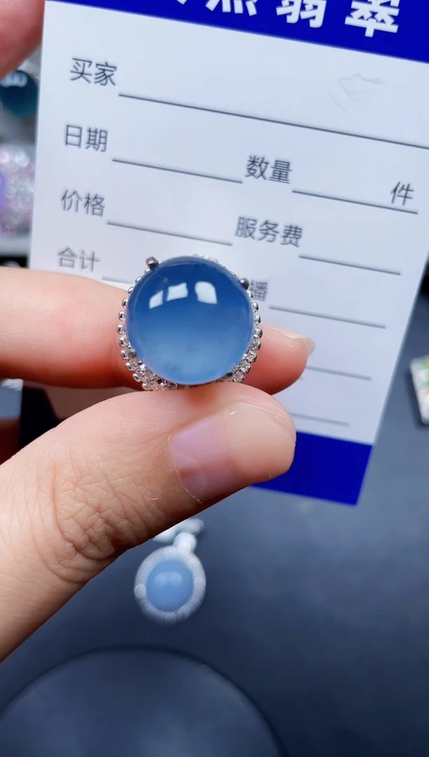 未镶嵌戒指翡翠焦****?91