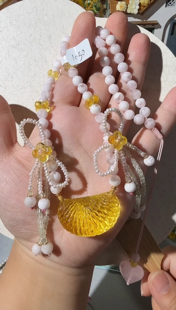 【闪购商品】琥珀项链未镶嵌琥珀橘子项链