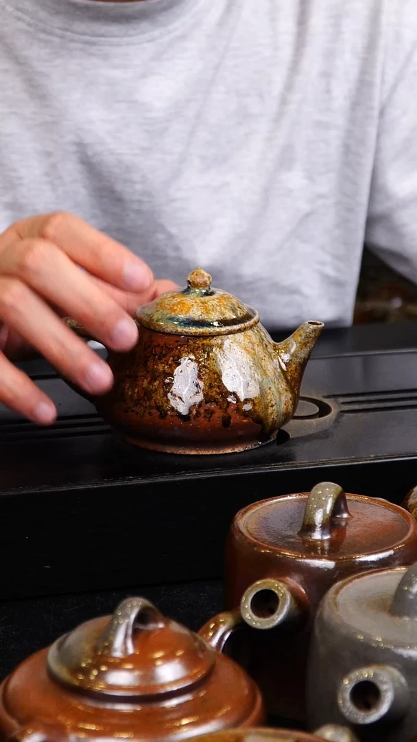 茶壶紫砂宜兴紫砂柴烧
