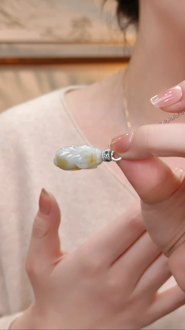 颈饰未镶嵌翡翠国风