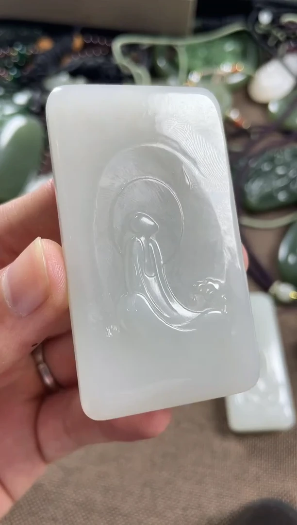 颈饰未镶嵌和田玉悟道