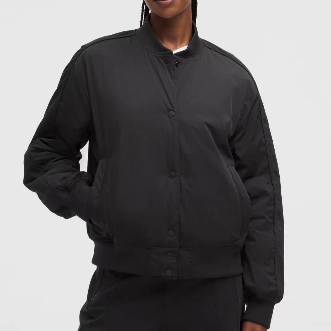 lululemon  Collegiate Bomber Jacket女式学院风无帽夹克棉外套