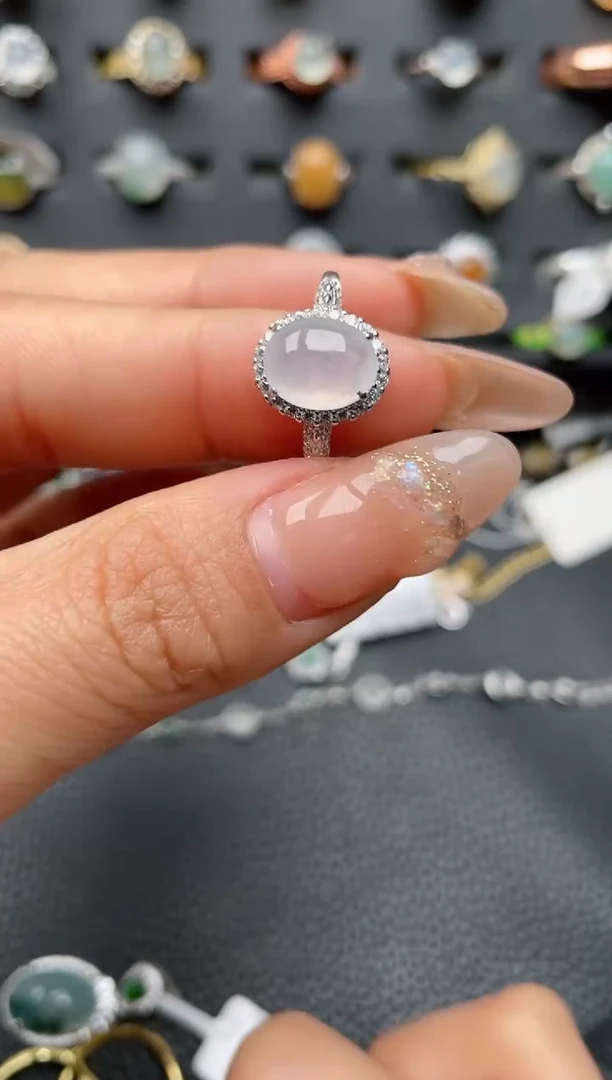 【闪购商品】翡翠戒指银S925镶嵌2222222222  40