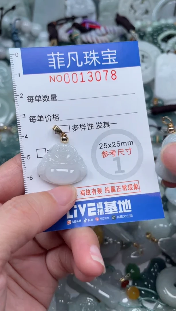颈饰未镶嵌翡翠13078