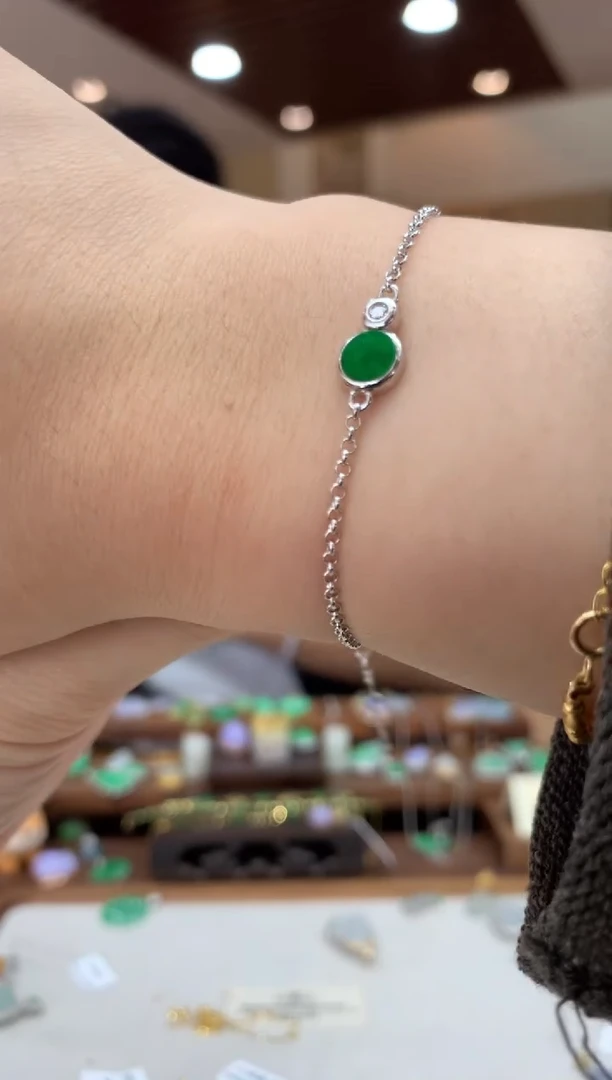 未镶嵌手链翡翠手链