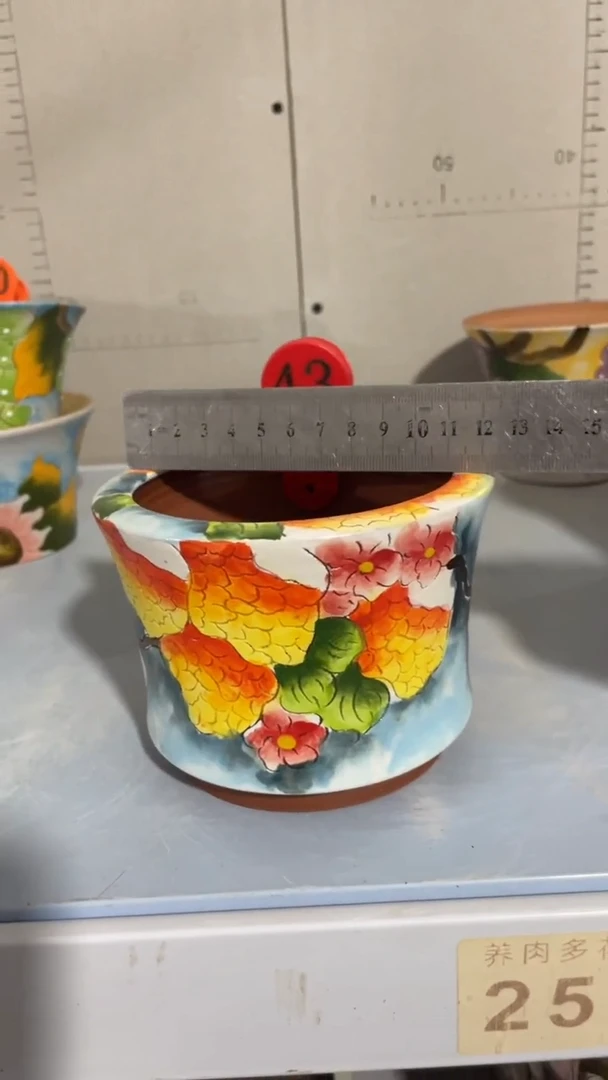 摆件43陶花岛多肉陶瓷花盆罐——微瑕